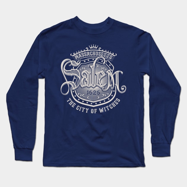 Salem Massachusetts The City Of Witches Long Sleeve T-Shirt by Designkix